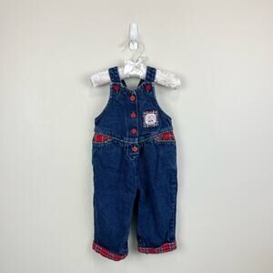 OshKosh B'gosh Blue and Red Kids Overalls